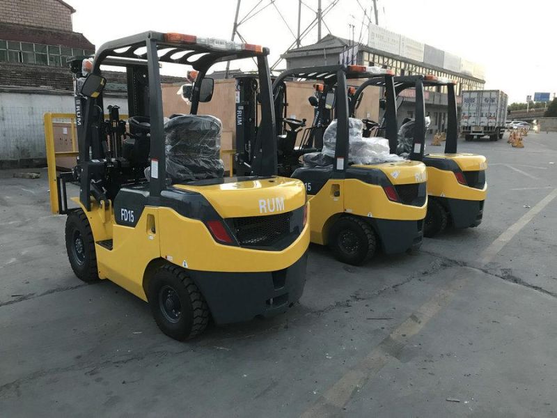 Diesel manual Forklift Truck 1500kg/2000kg with Paper Roll Clamp, Bale Clamp