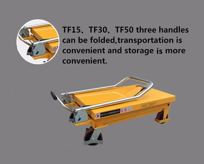 Pts150 Hand Light Duty Lift Table Cart Mini Lifting Platform Stationary Scissor Lift Platform