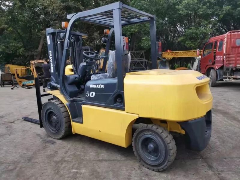 3m Gantry Logistics Equipment Japanese Original Product Komatsu Fd50 5ton Sideshift Second Hand Forklift 4t Komatsu Fd50-7 Fd40-8 Used Side Shift Forklift