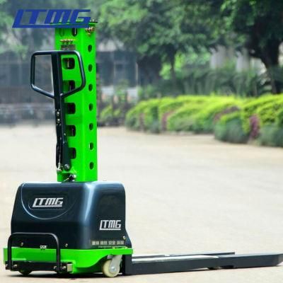 China 500kg Electric Pallet Stacker 0.5ton Battery Stacker Self Loading Forklift for Sale