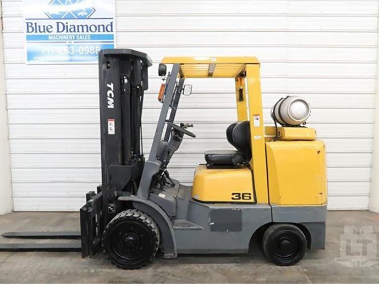 Toyota Forklift Used Tcm 3.6 Japanese Good Performance Japanese Isuzu Engine Diesel Second Hand Forklift on Sale