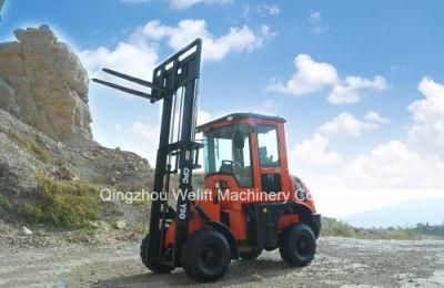 3.0ton Rough Terrain Forklift, High Visibility