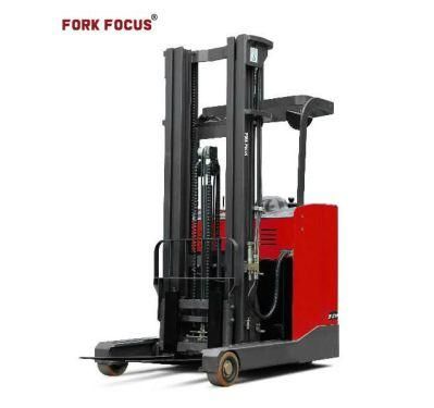 Stand up Reach Truck 1.5t Forkfocus Reach Truck Forklift with 4m Lifting Mast Height