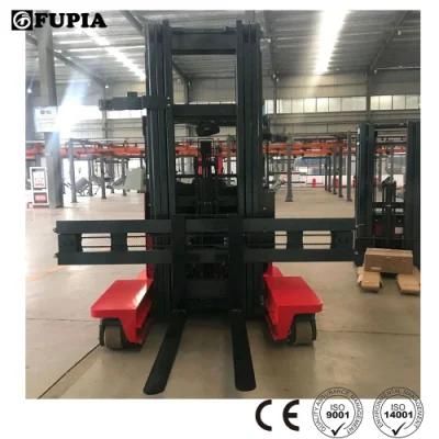 CE Certified 1.5 Ton Stand on Multi-Directional Side Loading Reach Forklift for Sale