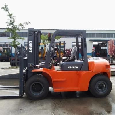 5ton Diesel Forklift with Chinese or Japanese Engine 3m 3.5m 4m 4.5m 5m 5.5m 6m Mast