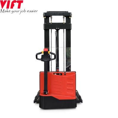Cheap Price 1.2t Wide Supporting Leg Full Electric Stacker