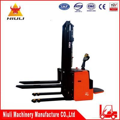 Niuli Lifting Hydraulic Pallet Forklift Full Electric Stacker with CE