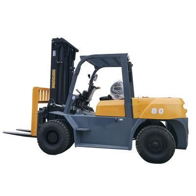 2022 China Manufacturer Brand New 8 Ton Diesel Forklift with Attachment