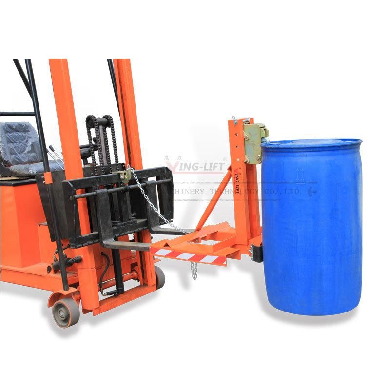 360kg Forklift Drem Lifter with Single Ealge-Grippers, Drum Handling Equipment