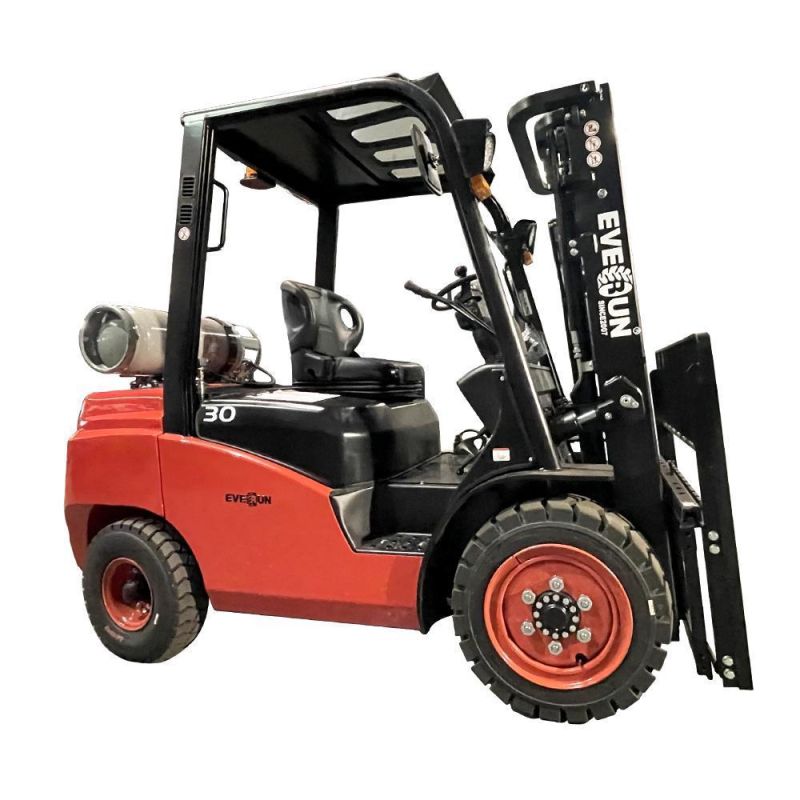 Everun Ergf30 High Quality Garden 3ton Gasoline Small Forklift for Sale