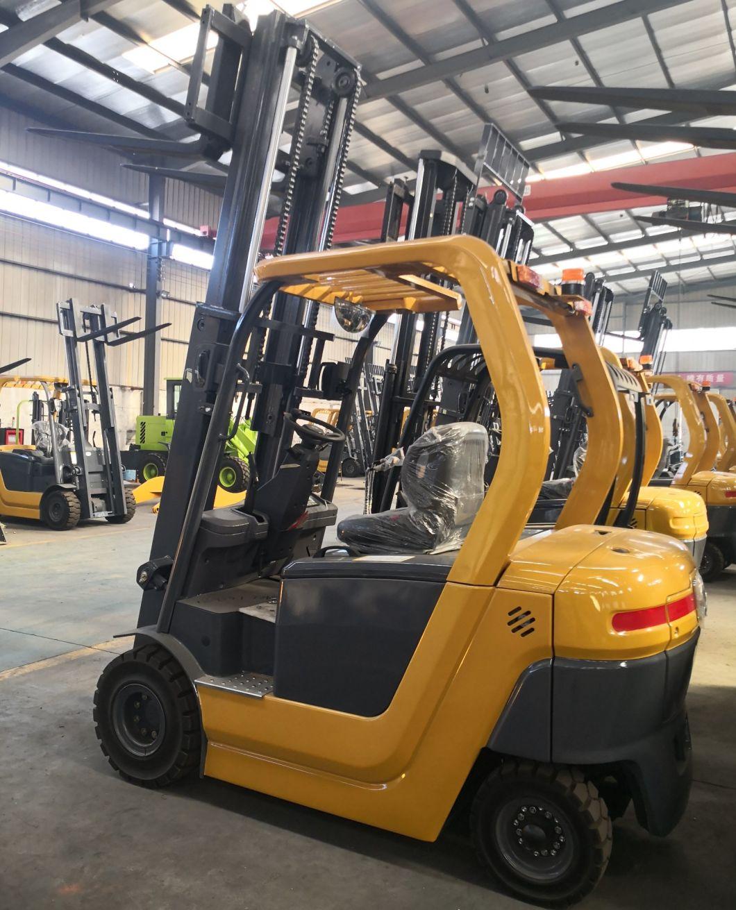 Forload Brand 3.5tons Electric Forklift with Triple Mast, Side Shift and Solid Tires