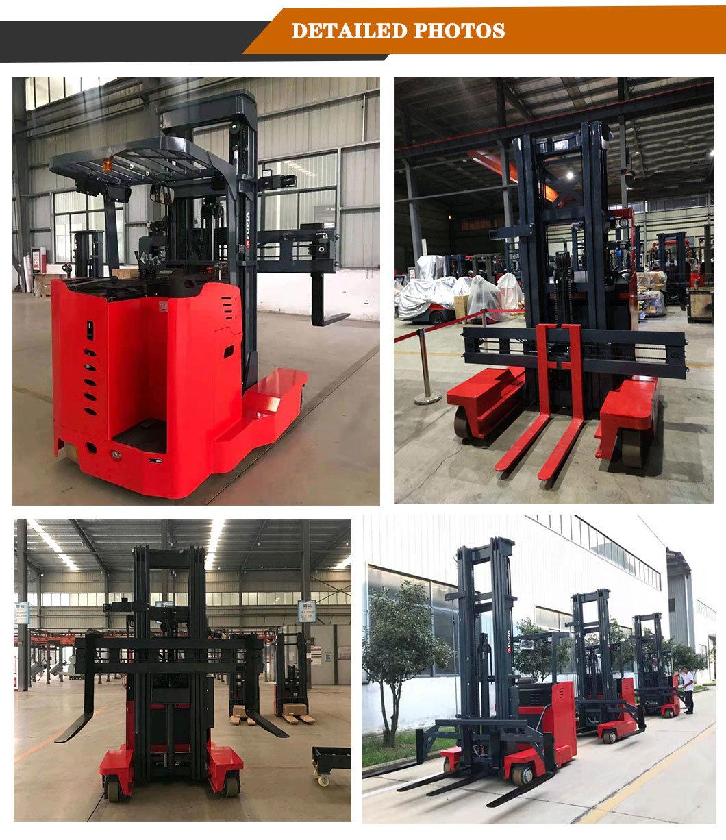 CE Certified 2.5 Ton Capacity 4 Way Side Loader Multidirectional Combilift Forklift for Long Materials