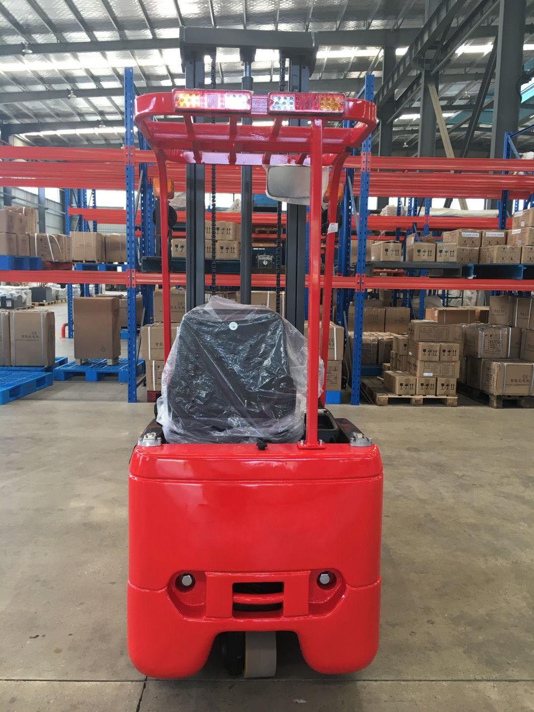 3 Wheels 1000kg Mini Electric Forklift with 4.5m Duplex Mast