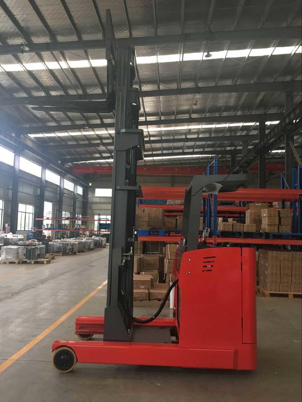 3t 2.5ton Stand-on Electric Reach Truck with 8m Tripex Mast, Side Shifter