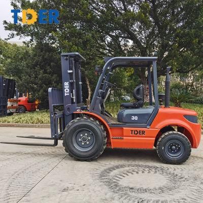 Diesel High Ground Clearance 2WD Rough Terrain Forklift for Sale