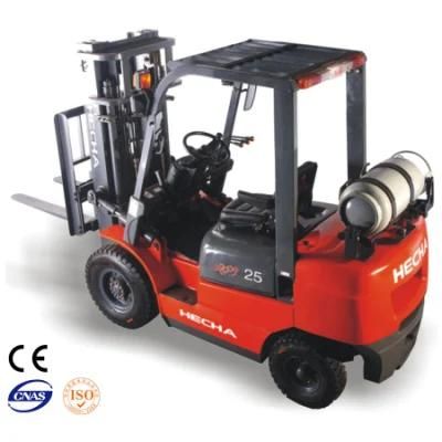 Hecha 4.5m 3 Stage Triple Container Mast Gas &amp; Gasoline Forklift LPG Forklift