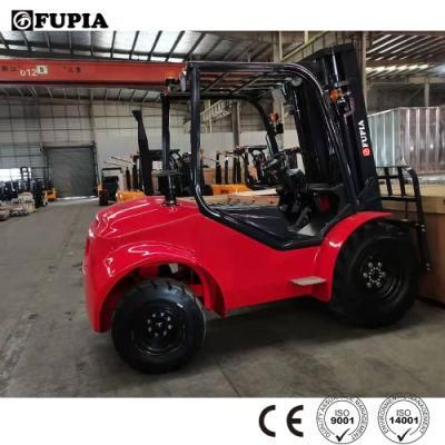 Outdoor Tough Condition New Forklift Diesel All Terrain 3.5 Ton 4WD Forklift with Japanese Yanmar Engine