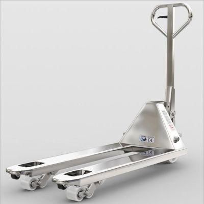 China Factoty 304 Stainless Steel Manual Pallet Trucks with 2500 Capacity