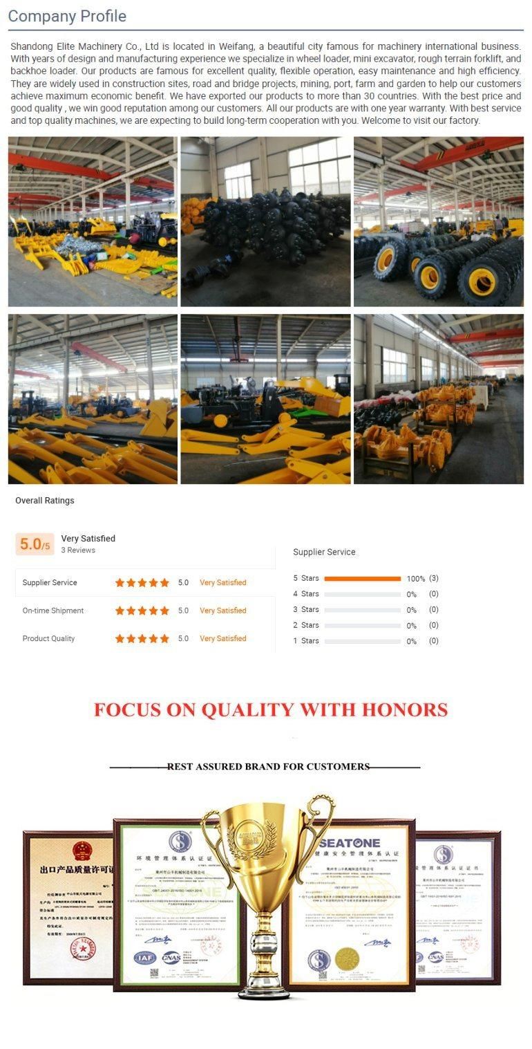 Professional Factory One Year Warranty 5t Heavy Load Rough Terrain Forklift