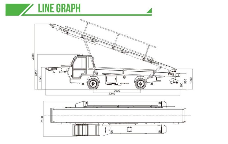 Aircraft Gse Equipment Diesel Engine Powered Mobile Belt Loader