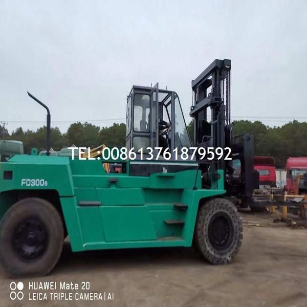 Mitsubishi Fd300 30 Tons Forklift Truck with Japan 6D24 Engne