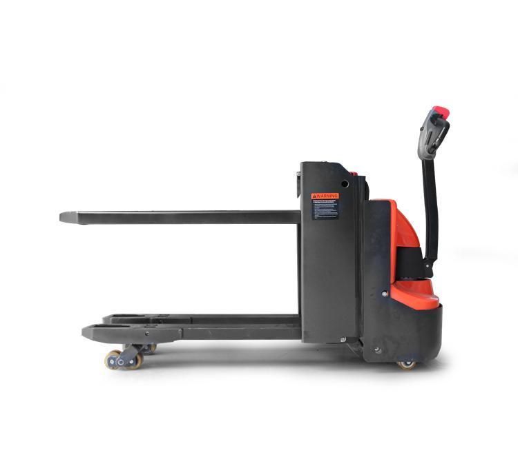 2.0t Electric Pallet Truck Carrying Two Pallets at a Time