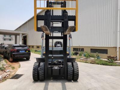 Bahrain 7t Construction Outdoor Using Full Free Lifting Diesel Forklift