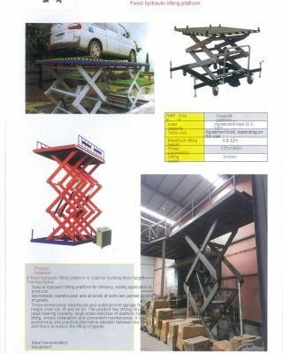 Scissor Lift Aerial Platform in Stock, Lift 500kgs, Working Height 11-18meters Lift Platform
