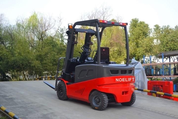 Electric Forklift Truck 3ton Four Wheel Battery Forklifts with Forklift Tire Solid