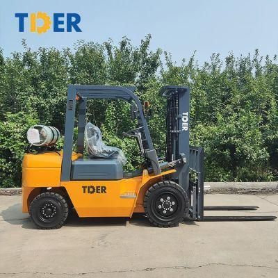 Lp Gas Engine Optional Tder 3 Toneladas 3ton Forklift Propane