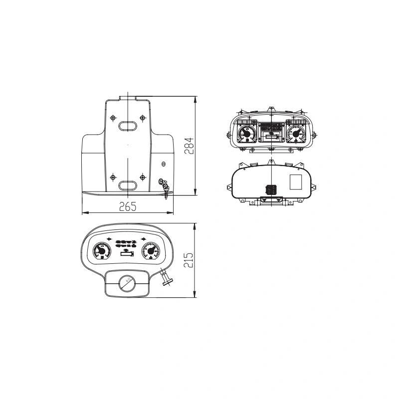 Forklift Parts Instrument Board Assy Bfp18057