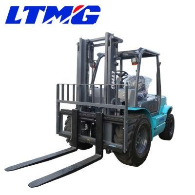 Ltmg 2WD ATV 3 Ton 3.5ton Rough Terrain Forklift with Hydraulic Transmission