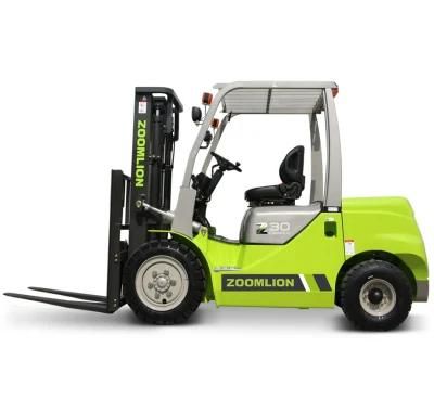 Zoomlion 3t Fd30h Diesel Forklifts for Logistics Park