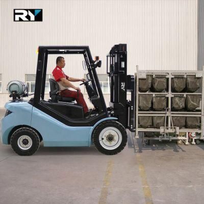 LPG &amp; Gasoline Forklift Truck, 3 Ton with Nissan Engine