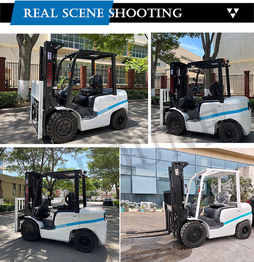 Hifoune Hot Sell 4500mm Triplex Mast Best Price 3 Ton Forklift with Japanese Engine
