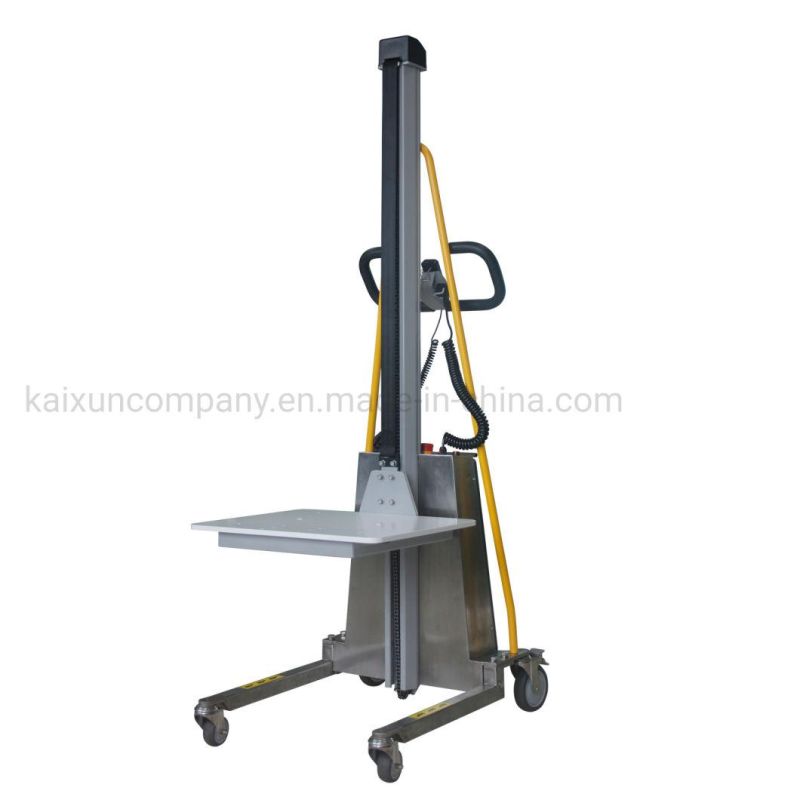 1.5t 1.5m Stainless Steel Electric Stacker Without Platform Remote Operation Factory Supermarket