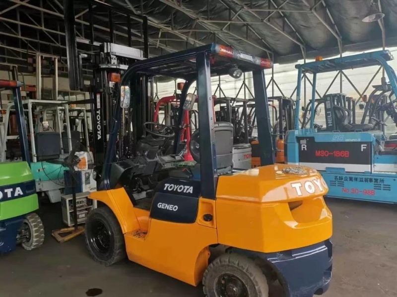 Hydraulic Control 4y Engine 8fg25n Second Hand Toyota Forklifts 2.5t Used Toyota 7fg25n 8fg25n Gasoline Forklift Original Japan