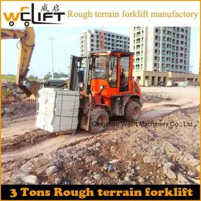 3ton Rough Terrain Forklift High Quality with Xinchai Engine