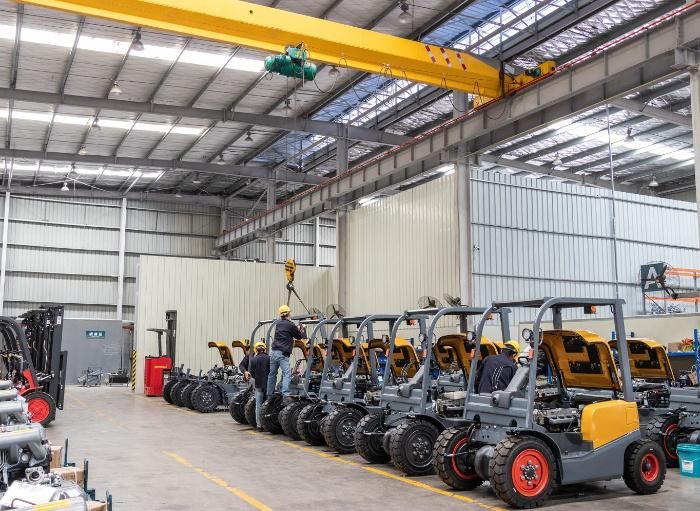Mini Counterbalanced 3.5 Ton LPG Gas Gasoline Forklift