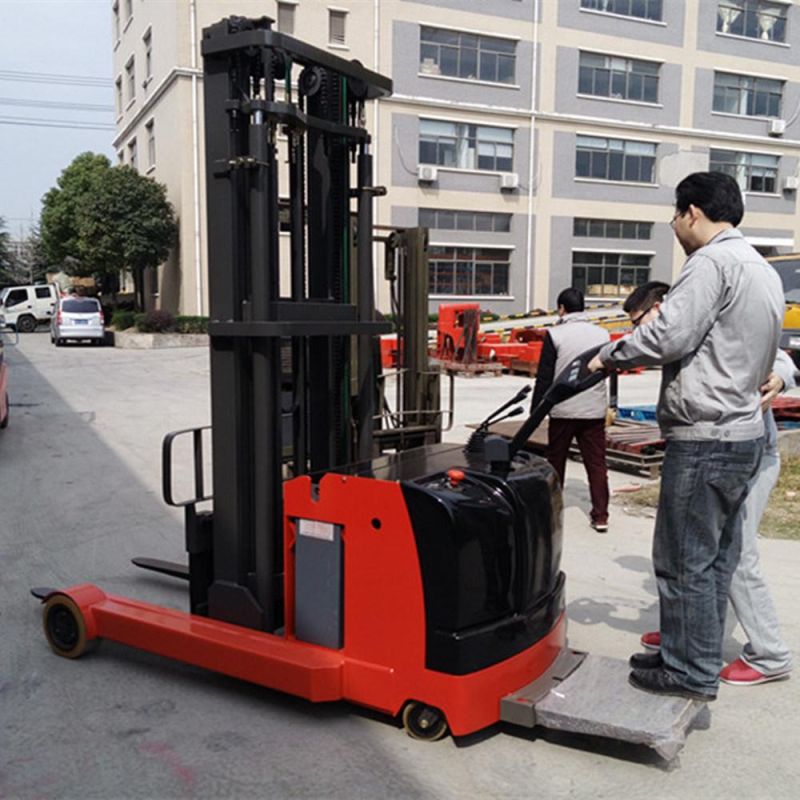 1.5ton 2ton 5.5m Narrow Aisle Electric Reach Stacker Suitable for Drive-in Racks