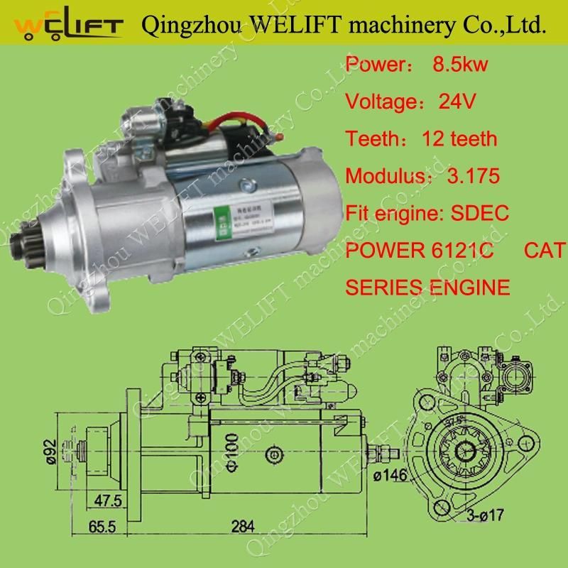 Truck Starting Motor Qdj2850c-3