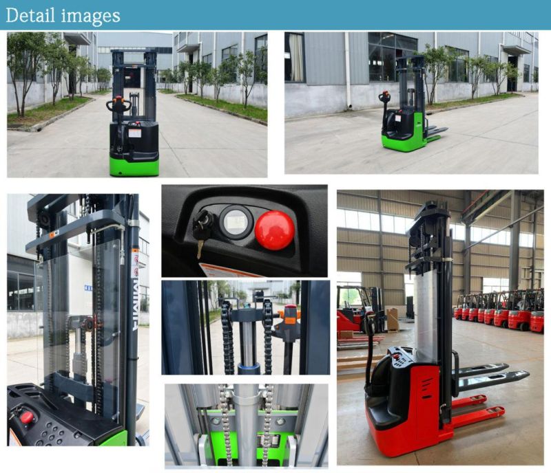 Electric Pallet Truck Stacker 1.6 Ton 2.0 Ton Max Lifting Height 5 Meters