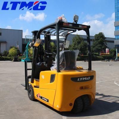 Ltmg 3-Wheel Battery 1.6 Ton 1.8 Ton 2 Ton Electric Forklift with AC Power