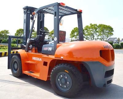 Capacity 7 Tons Forklift Diesel Truck with Side Shift