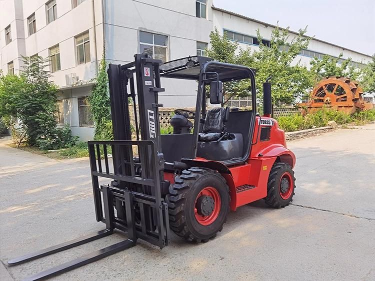 Cheap Price Diesel Engine New Fork Lift Used Trucks off Road Forklift
