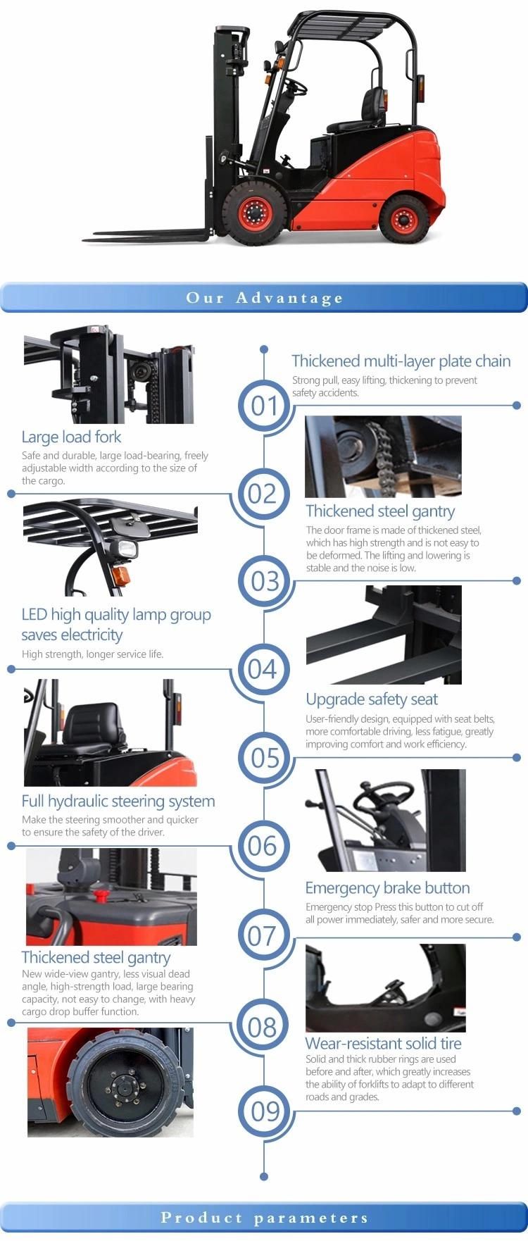 Mini Forklift 2 Ton Electric Forklifts for Sale Near Me