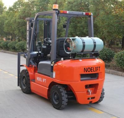 Canada Short Axle Type 2.5ton LPG Forklift with Cushion Tyres in Japan Nissan Engine
