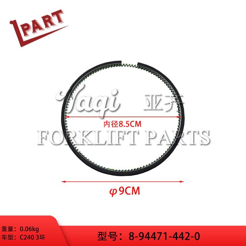 Forklift Spare Parts C240 Piston Ring 8-94471-442-0 with 3 Rings