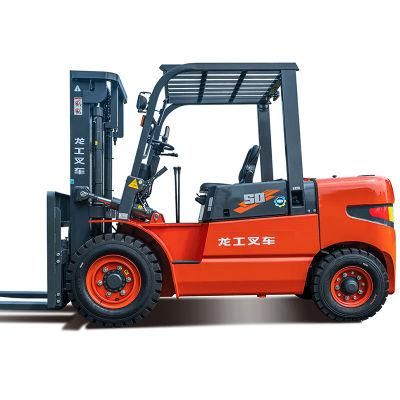 China Supplier 4000/4500/5000 (Kg) Diesel Forklift Rough Terrain Forklifts Loader