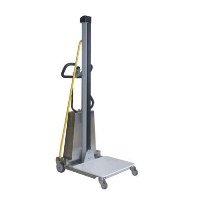 1.5t 1.5m Stainless Steel Electric Stacker Without Platform Remote Operation Factory Supermarket